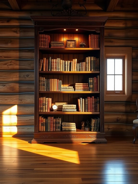sturdy wooden storage units