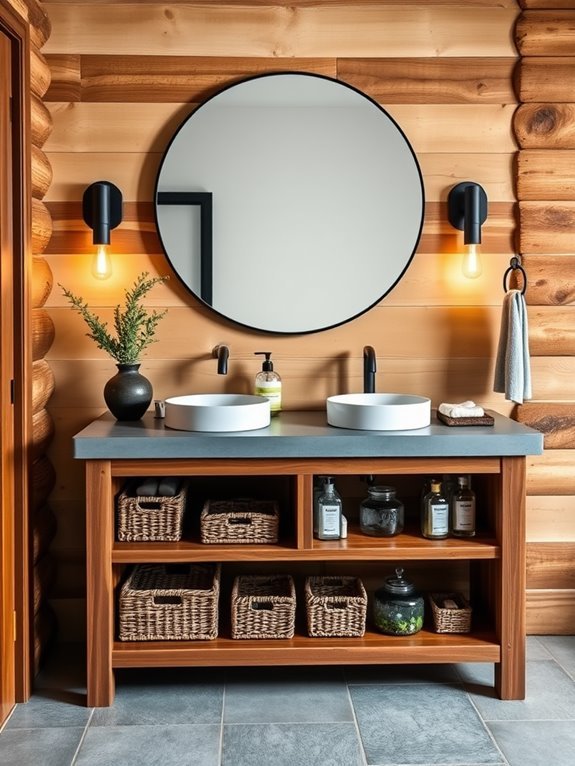 stylish bathroom storage options