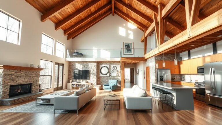 stylish cabin loft designs