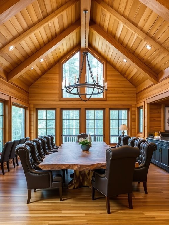 stylish country inspired dining rooms