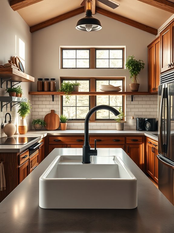 stylish kitchen combination featured