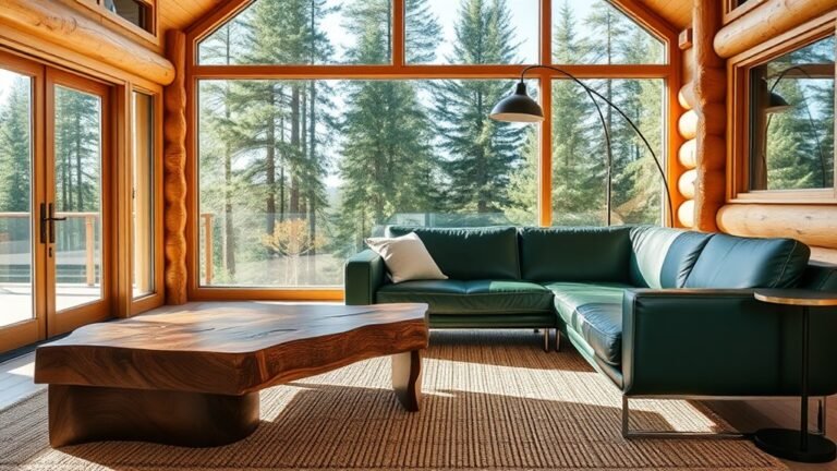 stylish log cabin furnishings