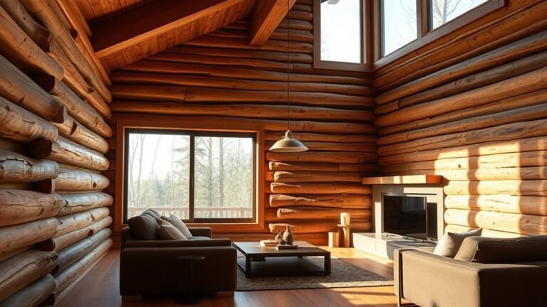 stylish log cabin interiors