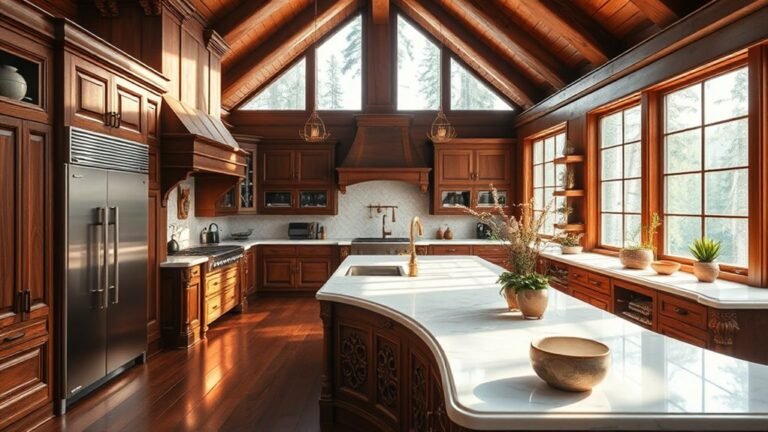 stylish luxury cabin kitchens