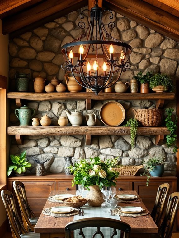 stylish open shelving units