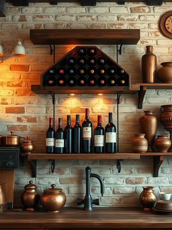 stylish storage for bottles