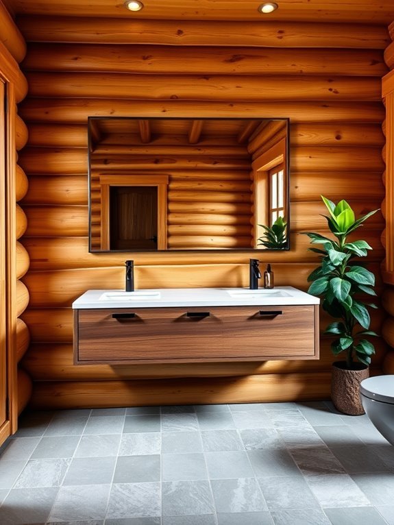 stylish suspended bathroom designs