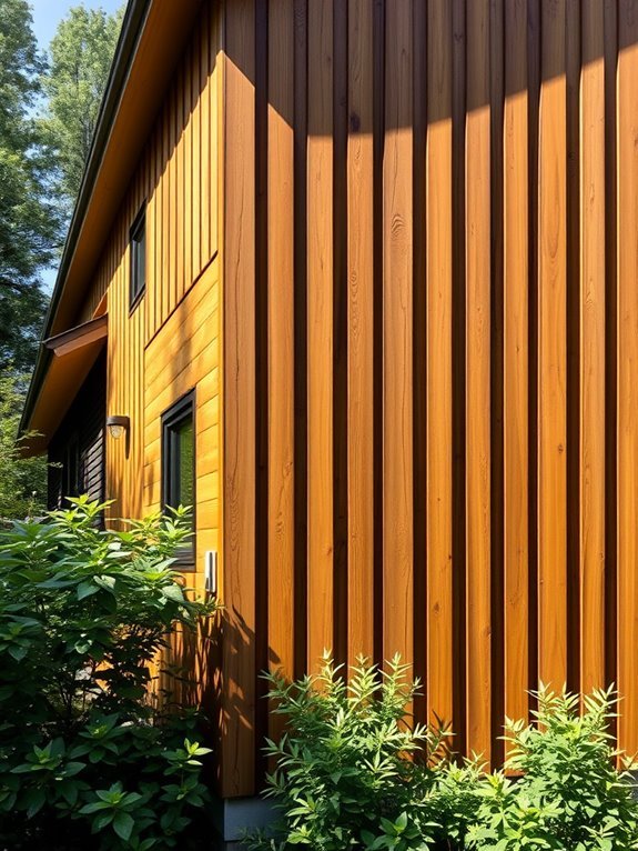 stylish vertical wood panels