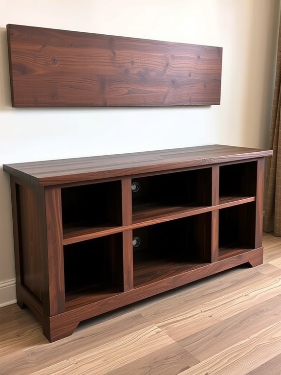 stylish wooden tv stand