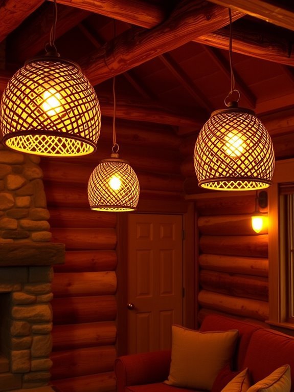 stylish woven lighting fixtures