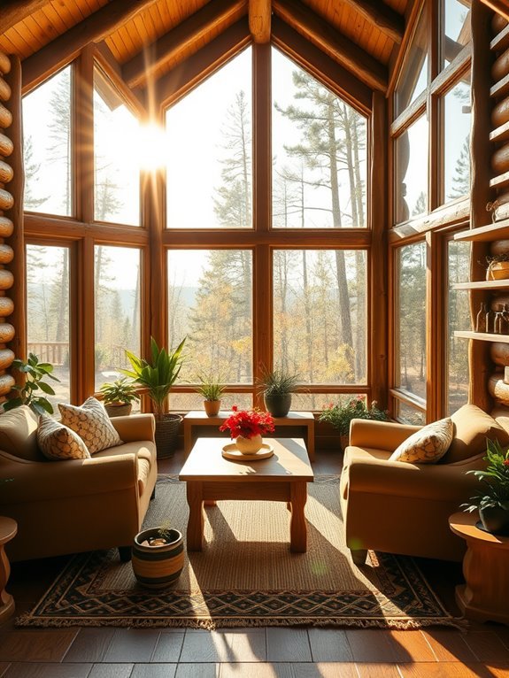sunny indoor living spaces