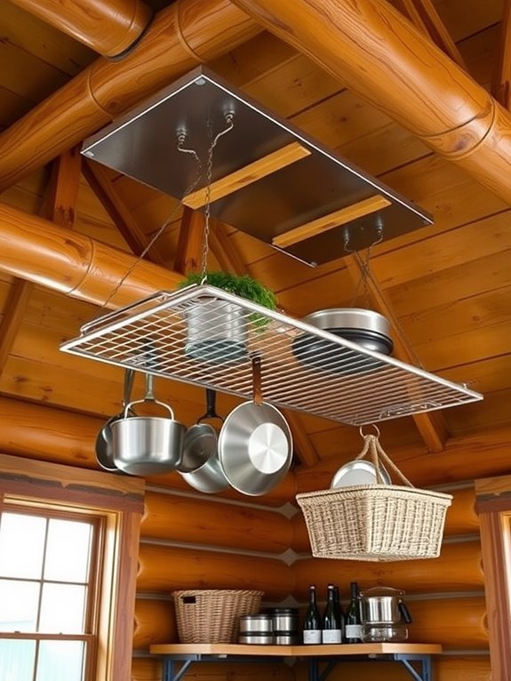 suspended storage solutions overhead
