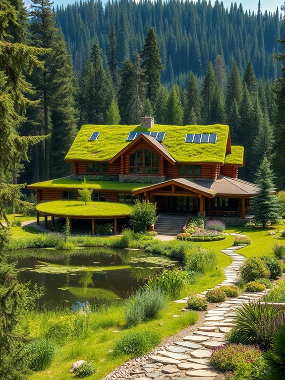 sustainable architecture with greenery
