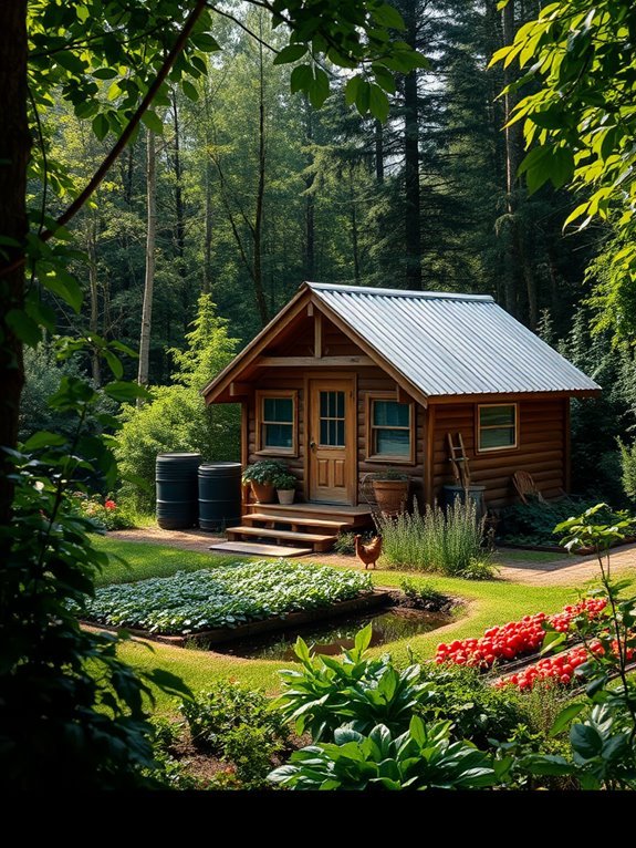 sustainable living in cabins