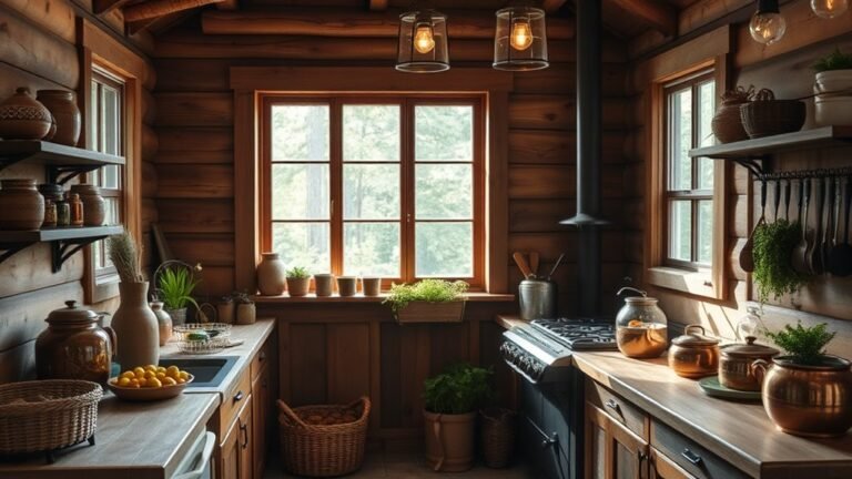 sustainable off grid cabin kitchens