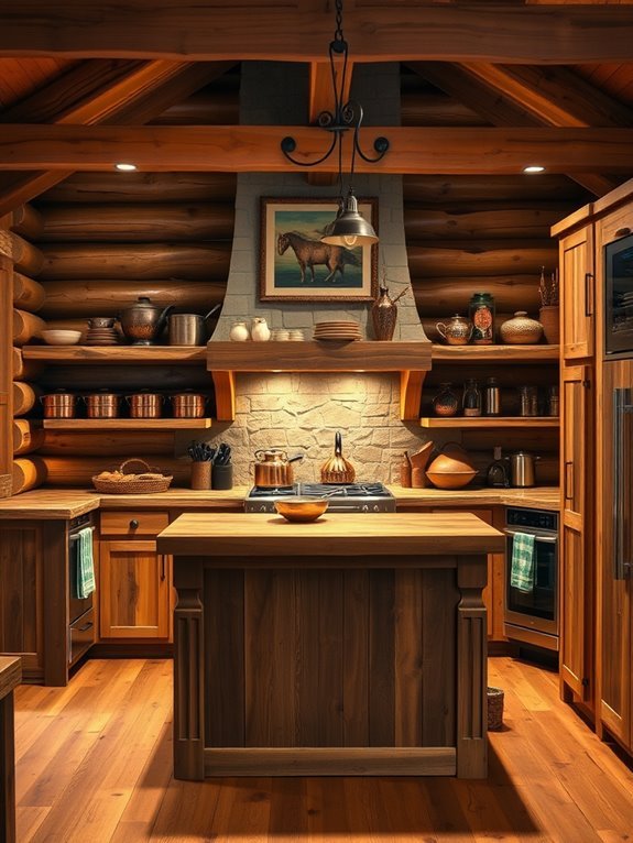 sustainable rustic wood cabinetry