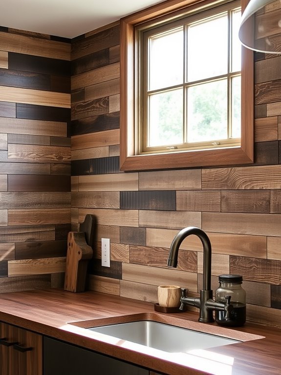 sustainable rustic wood panels