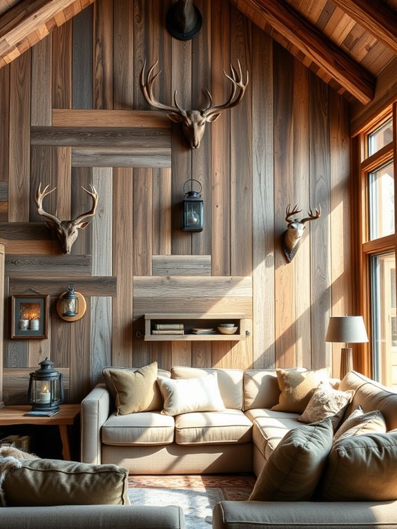 sustainable rustic wood panels