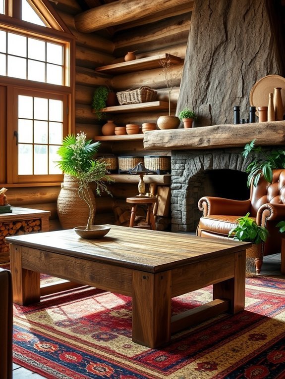 sustainable rustic wooden pieces