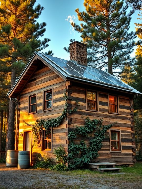 sustainable wooden cabin design