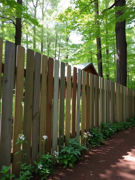 sustainable wooden fence solution