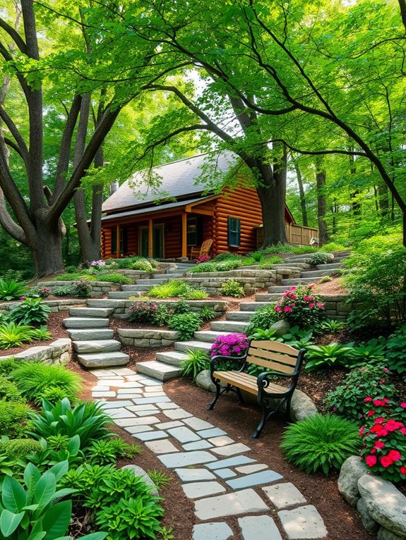 thriving plants in shade