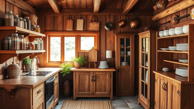 tidy cabin kitchen storage