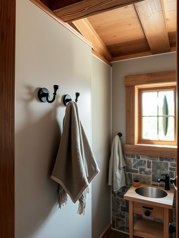 towel hooks for organization