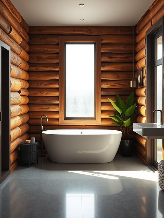 tranquil bathroom relaxation space