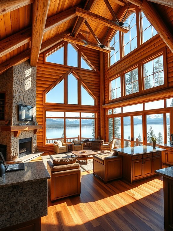 tranquil lakeside retreat cabin