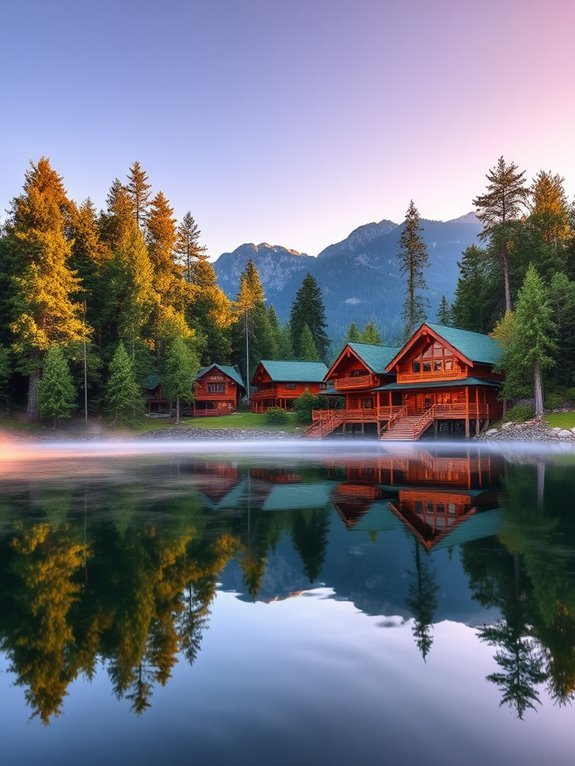 tranquil lakeside retreat location