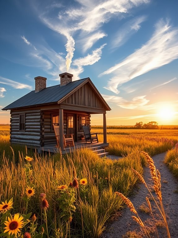 tranquil rural retreat cabin