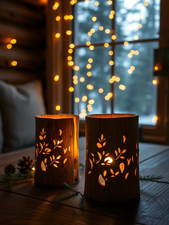 twinkling candle holder lights