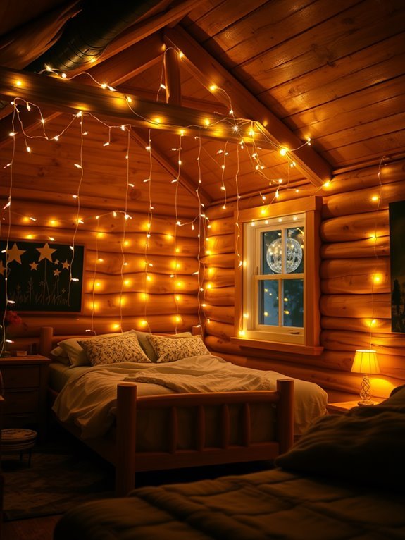 twinkling decorative lighting accents