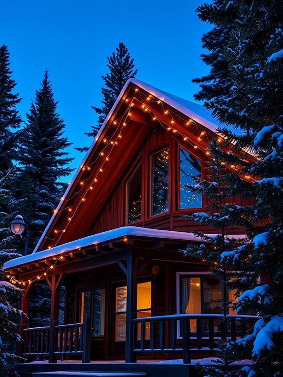 twinkling decorative lighting strands