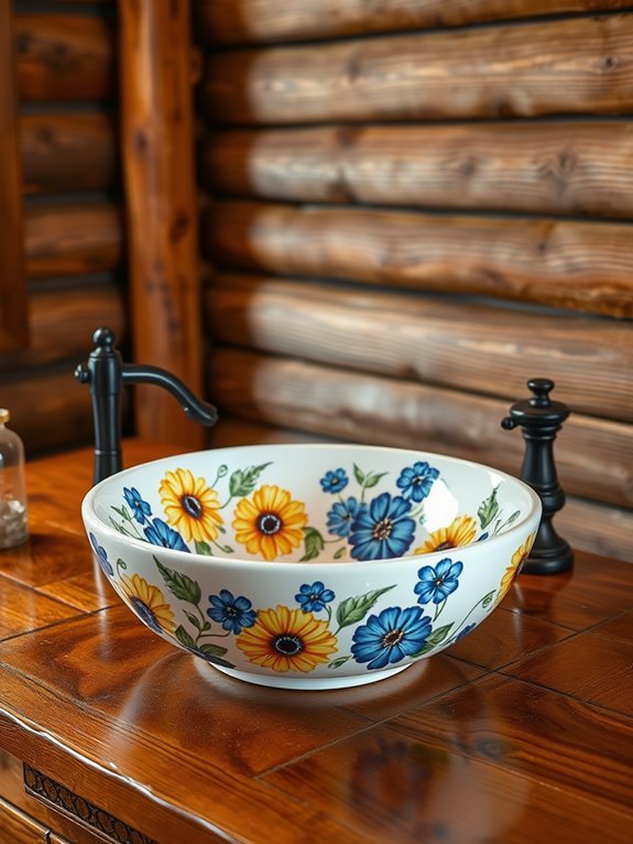unique decorative ceramic basin