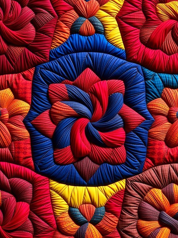 unique geometric quilt design