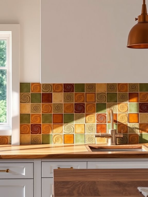 unique handcrafted decorative tiles