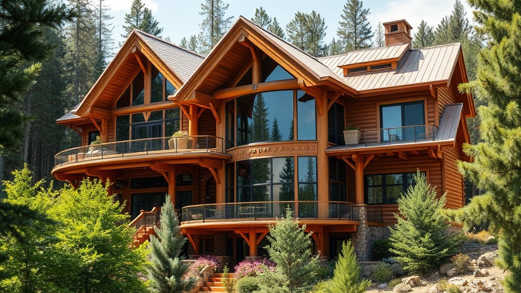 unique log cabin architecture