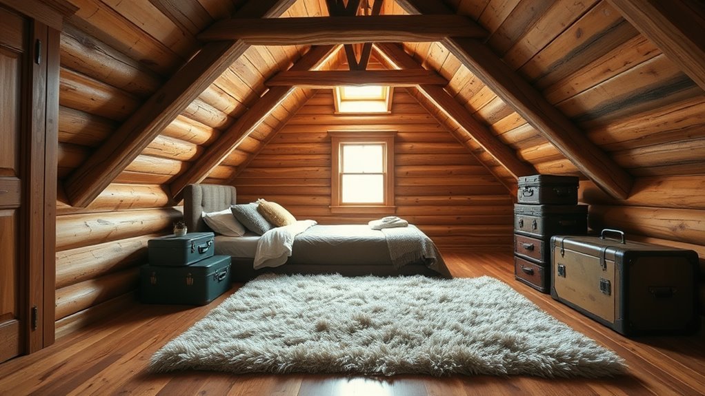 unique log cabin bedrooms