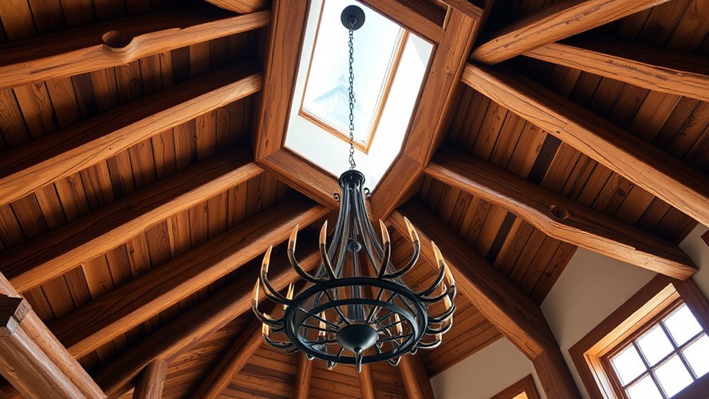 unique mountain cabin ceilings