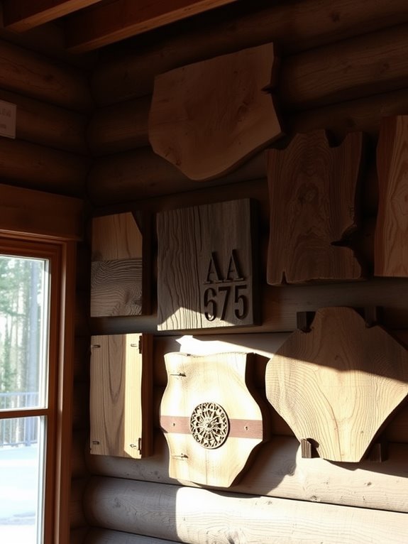 unique rustic cabin signs