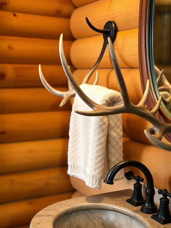 unique rustic towel holders