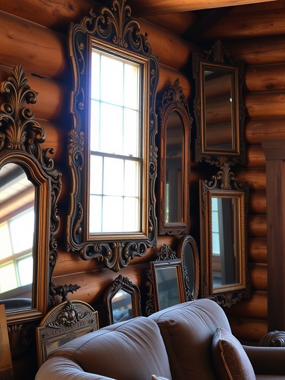 unique vintage reflective decor