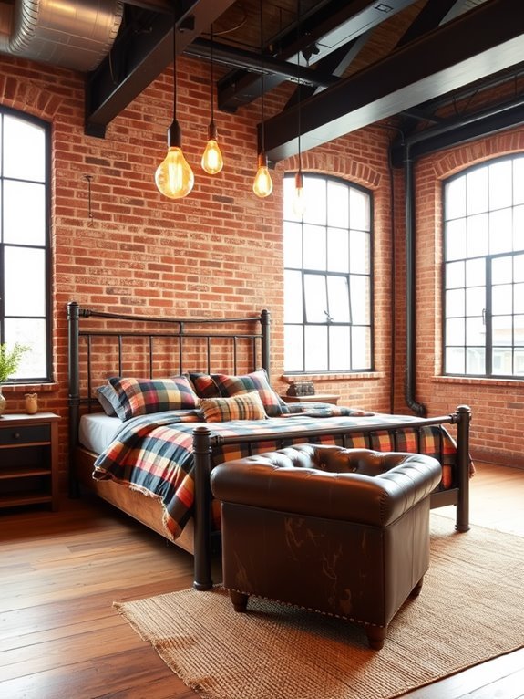 urban rustic living space