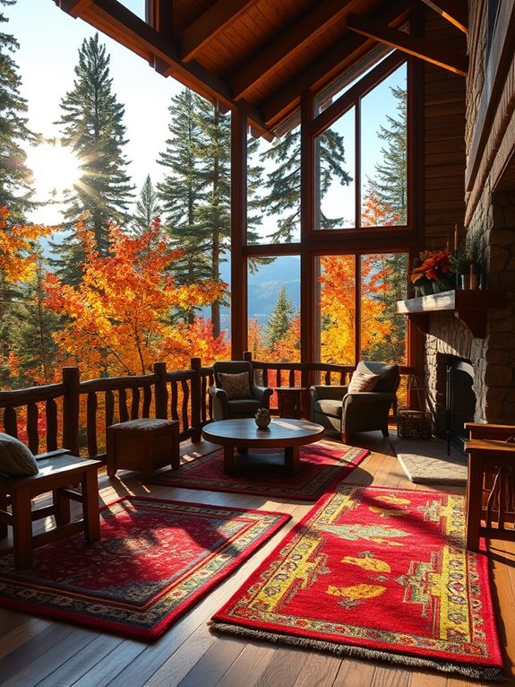 vibrant decorative floor coverings