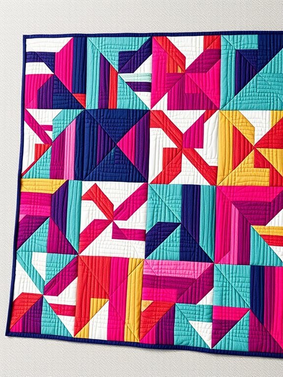 vibrant geometric color patterns