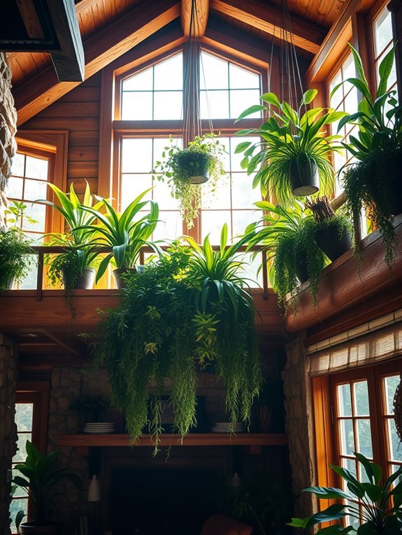 vibrant greenery home decor