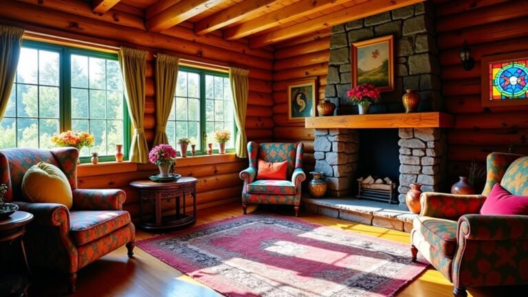 vibrant log cabin designs