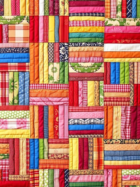 vibrant patchwork quilt design